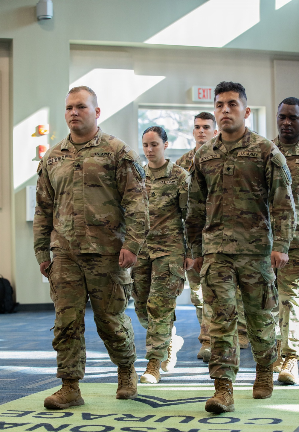 78th Aviation Troop Command Soldiers Walk In