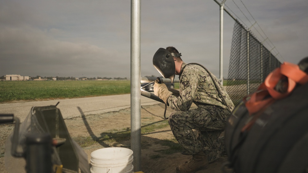 NAVFAC Southwest Collaborates with NMCB-5 for Point Mugu Airfield Security Enclave Project