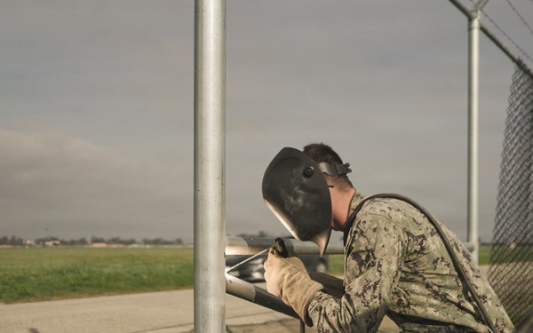 NAVFAC Southwest Collaborates with NMCB-5 for Point Mugu Airfield Security Enclave Project