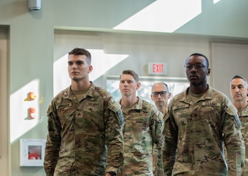 648th Maneuver Enhancement Brigade Soldiers Walk In