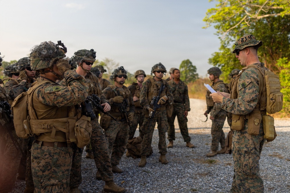 Task Force Ashland Marines Conduct Combined Arms Live Fire Exercise Rehearsal During Exercise Cobra Gold 26