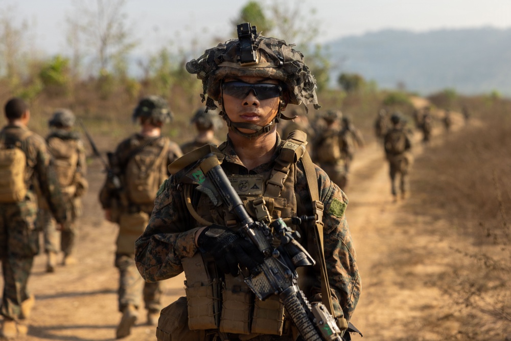 Task Force Ashland Marines Conduct Combined Arms Live Fire Exercise Rehearsal During Exercise Cobra Gold 26