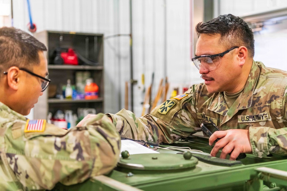 91J10 Quartermaster and Chemical Equipment Repairer Course at Fort McCoy