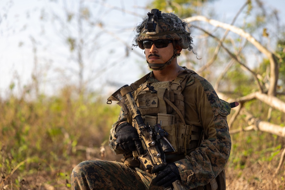 Task Force Ashland Marines Conduct Combined Arms Live Fire Exercise Rehearsal During Exercise Cobra Gold 26
