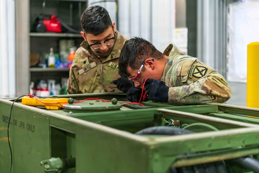 91J10 Quartermaster and Chemical Equipment Repairer Course at Fort McCoy