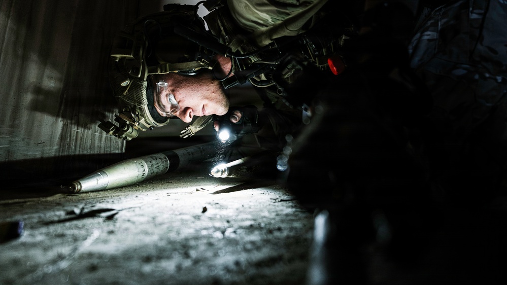 EOD Technicians Render a Weapons Cache Safe