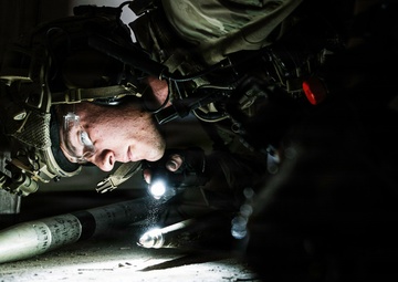 EOD Technicians Render a Weapons Cache Safe