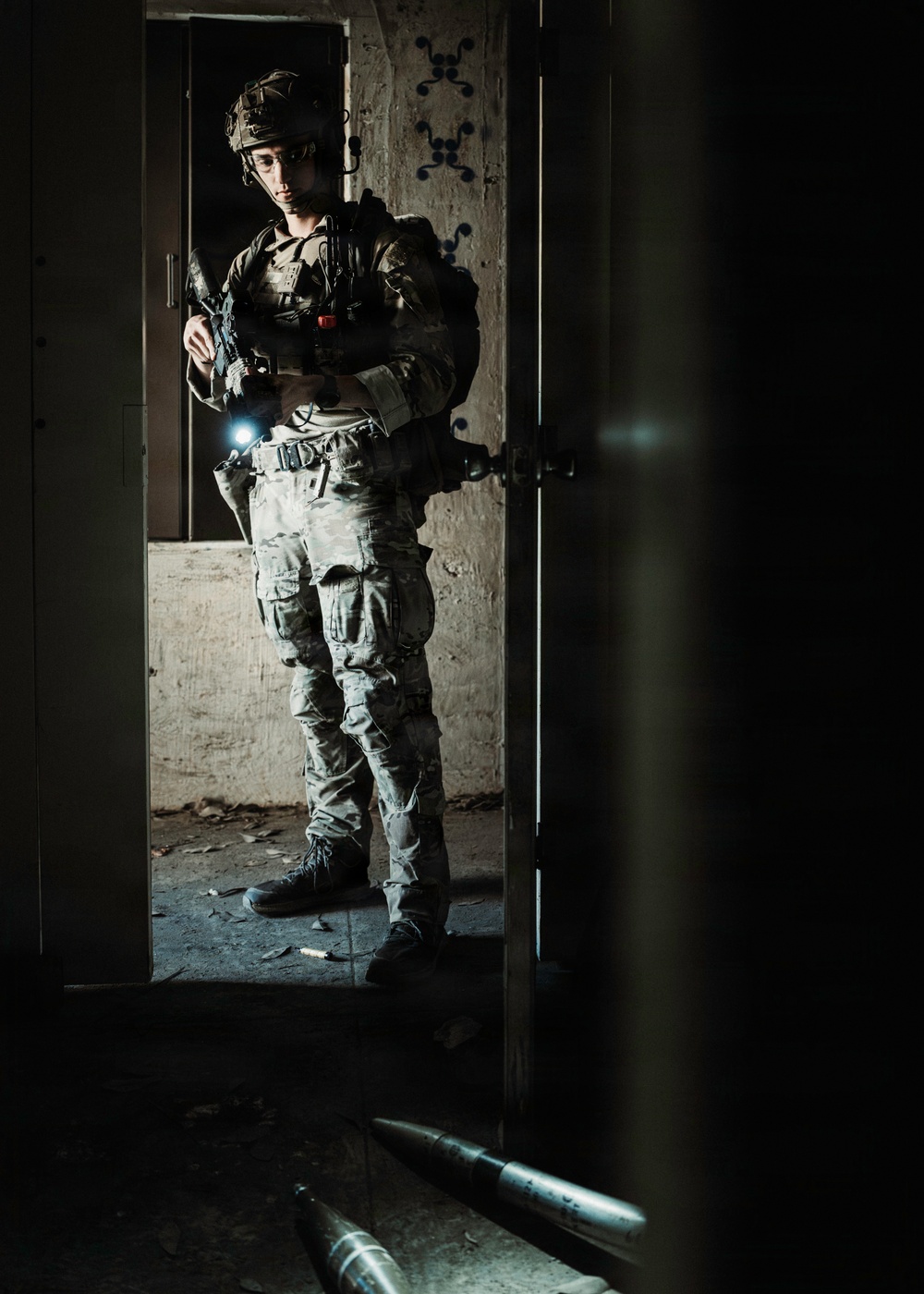 EOD Technicians Render a Weapons Cache Safe