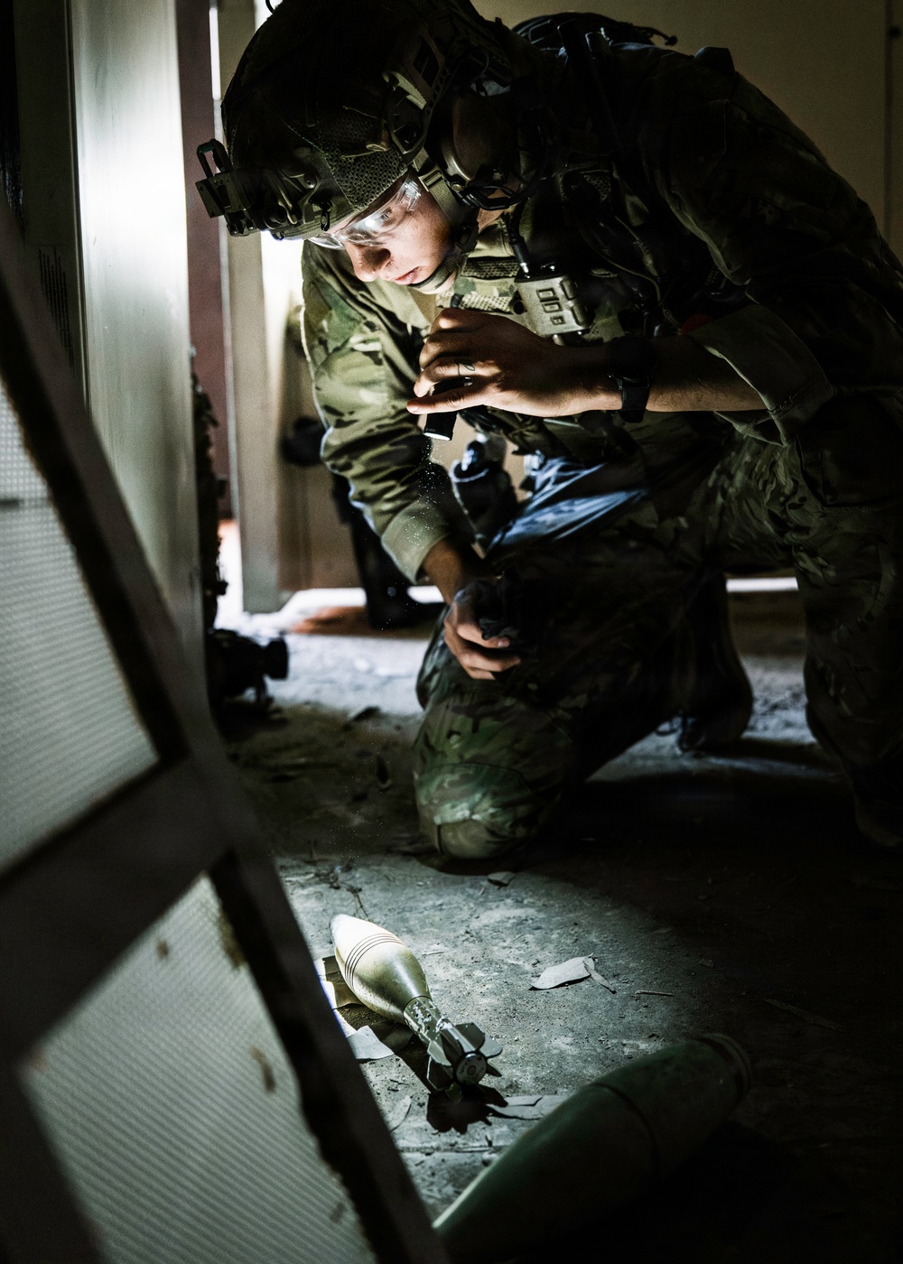 EOD Technicians Render a Weapons Cache Safe