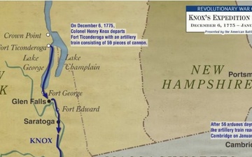 Map of noble train of artillery