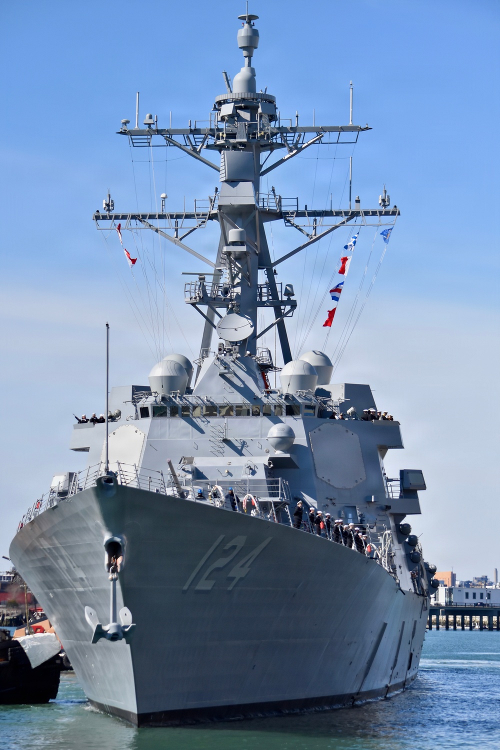 Pre-Commissioning Unit (PCU) Harvey C. Barnum Jr. (DDG 124) Arrives in Boston