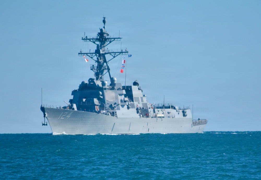 Pre-Commissioning Unit (PCU) Harvey C. Barnum Jr. (DDG 124) Arrives in Boston