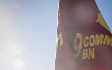 9th Comm Bn Marines conduct conditioning hike