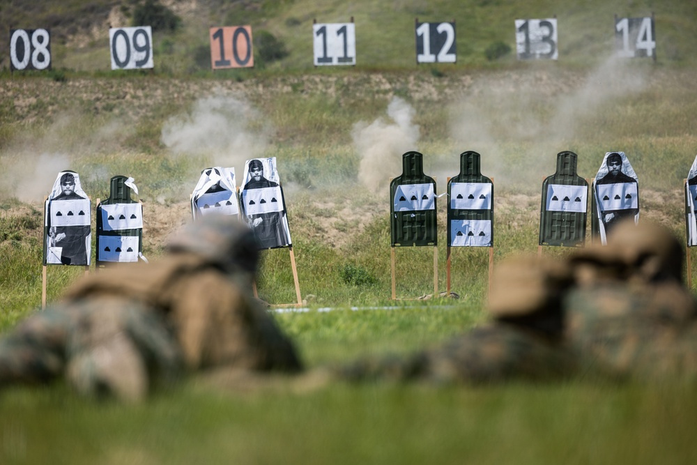 CLR-17 Marines participate in rifle qualification tables 3-6 range