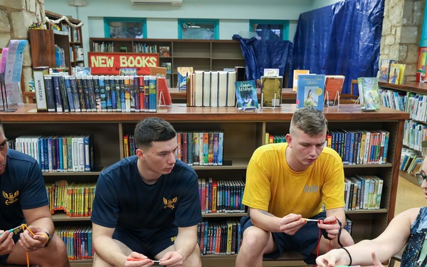 Navy Week 2026 Hosts Waikiki Public Library Knitting Lessons