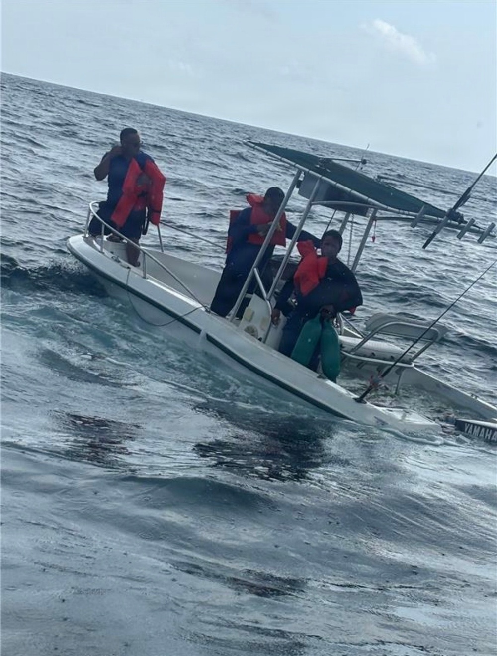 Coast Guard Station Miami Beach boat crew rescues three individuals near Virginia Key