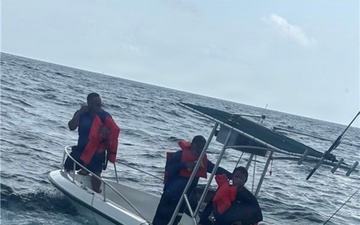 Coast Guard Station Miami Beach boat crew rescues three individuals near Virginia Key