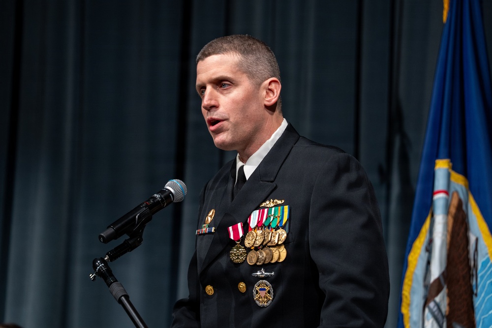 Cmdr. Matthew Fisher relieves Cmdr. George Watkins as commanding officer of USS Nevada (SSBN 733) Gold Crew