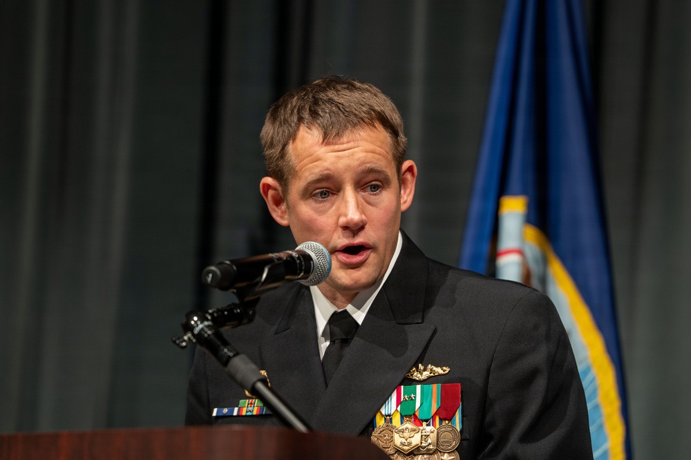Cmdr. Matthew Fisher relieves Cmdr. George Watkins as commanding officer of USS Nevada (SSBN 733) Gold Crew