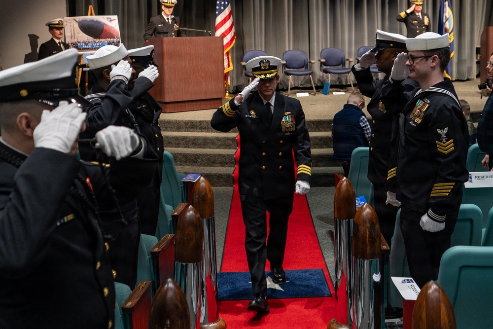 Cmdr. Matthew Fisher relieves Cmdr. George Watkins as commanding officer of USS Nevada (SSBN 733) Gold Crew