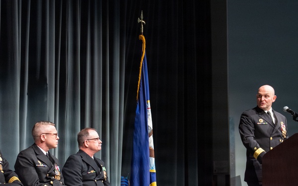 Cmdr. Matthew Fisher relieves Cmdr. George Watkins as commanding officer of USS Nevada (SSBN 733) Gold Crew