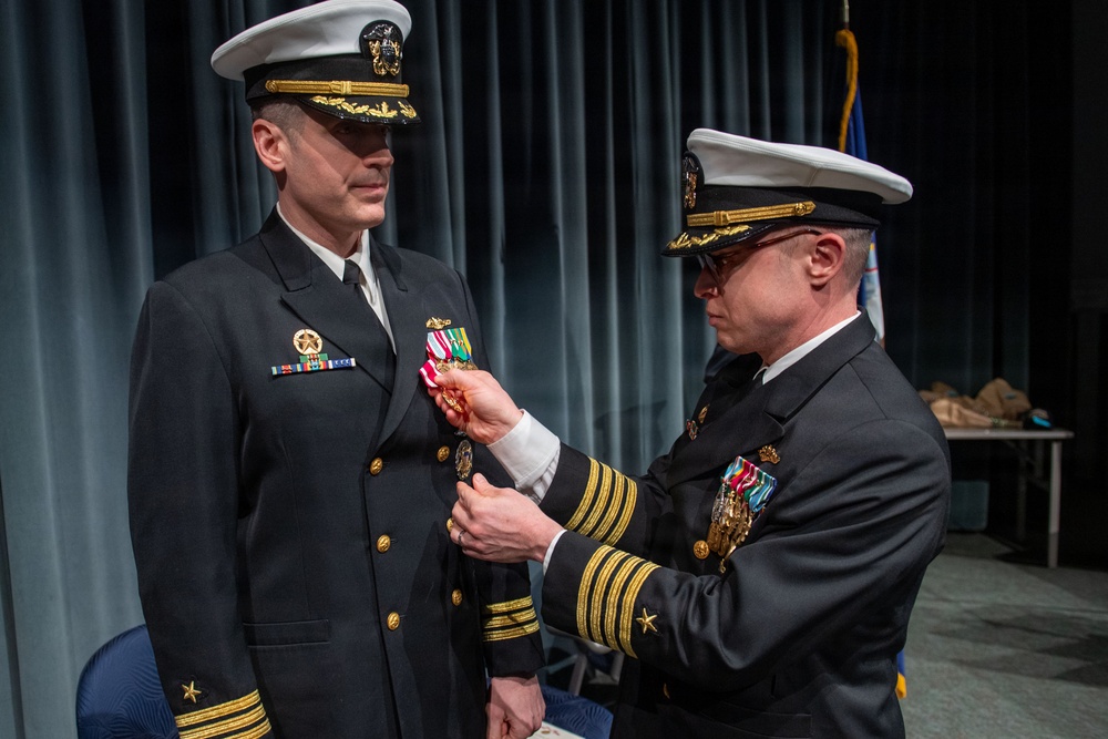 Cmdr. Matthew Fisher relieves Cmdr. George Watkins as commanding officer of USS Nevada (SSBN 733) Gold Crew