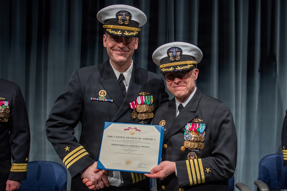 Cmdr. Matthew Fisher relieves Cmdr. George Watkins as commanding officer of USS Nevada (SSBN 733) Gold Crew