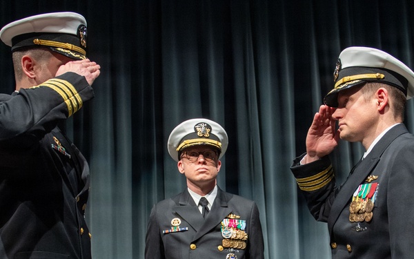 Cmdr. Matthew Fisher relieves Cmdr. George Watkins as commanding officer of USS Nevada (SSBN 733) Gold Crew