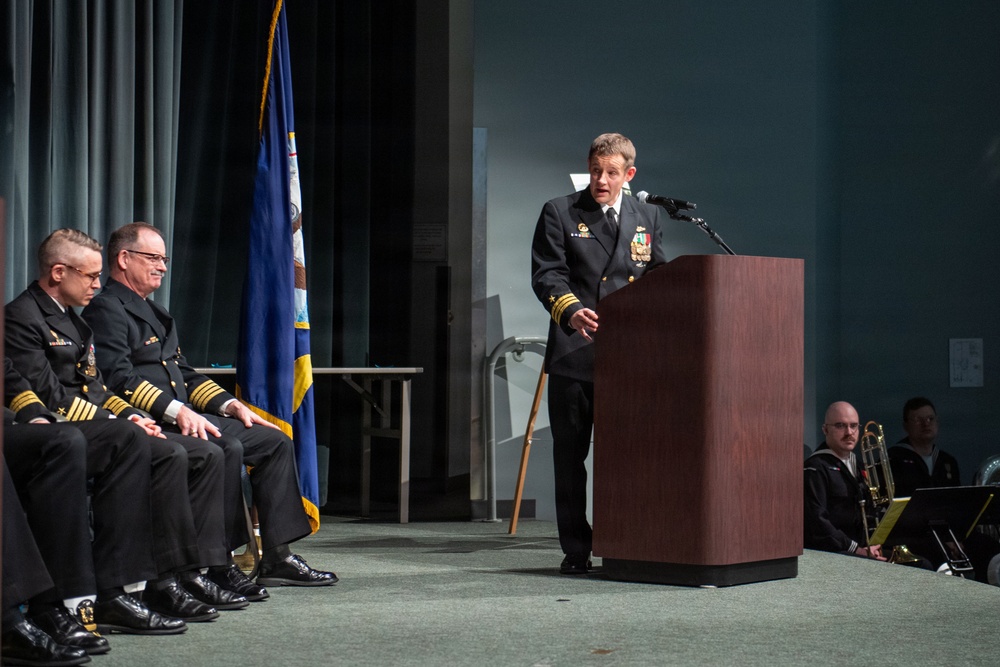 Cmdr. Matthew Fisher relieves Cmdr. George Watkins as commanding officer of USS Nevada (SSBN 733) Gold Crew