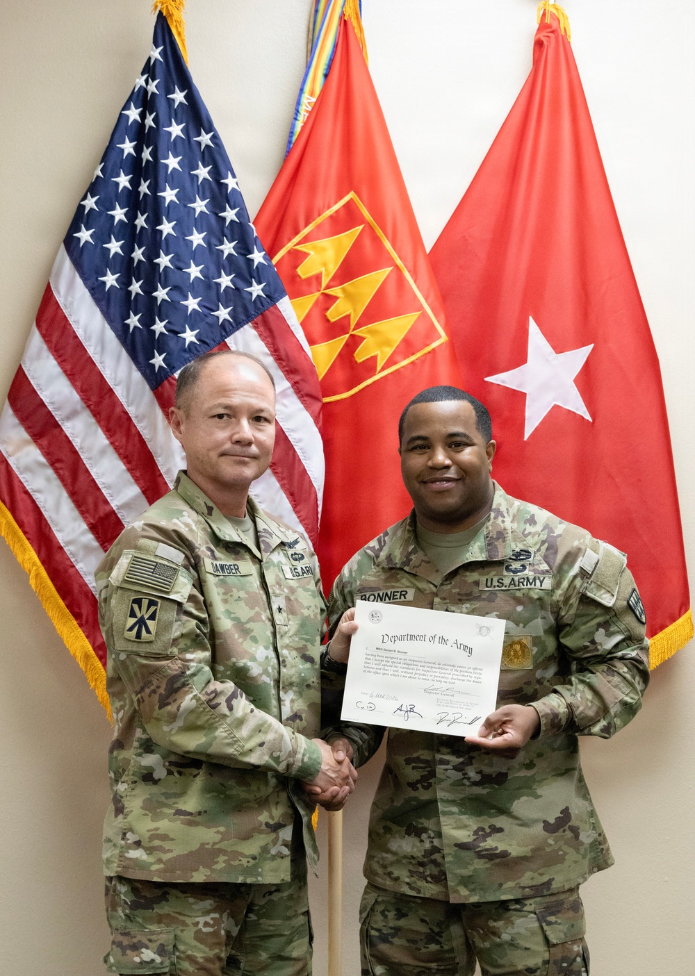 32d AAMDC Swears In New Inspector General