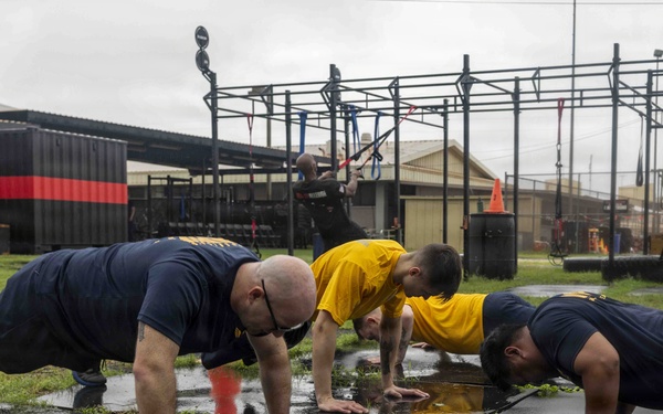 Hawaiʻi Navy Week: Sailors participate in Physical Training at Ewa Beach