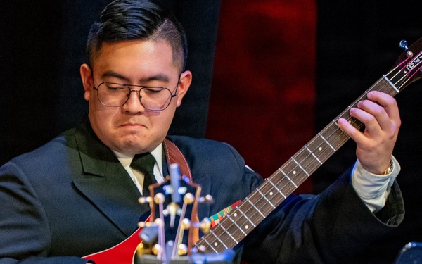 The US Navy Band Sea Chanters perform at the Fredonia Opera House