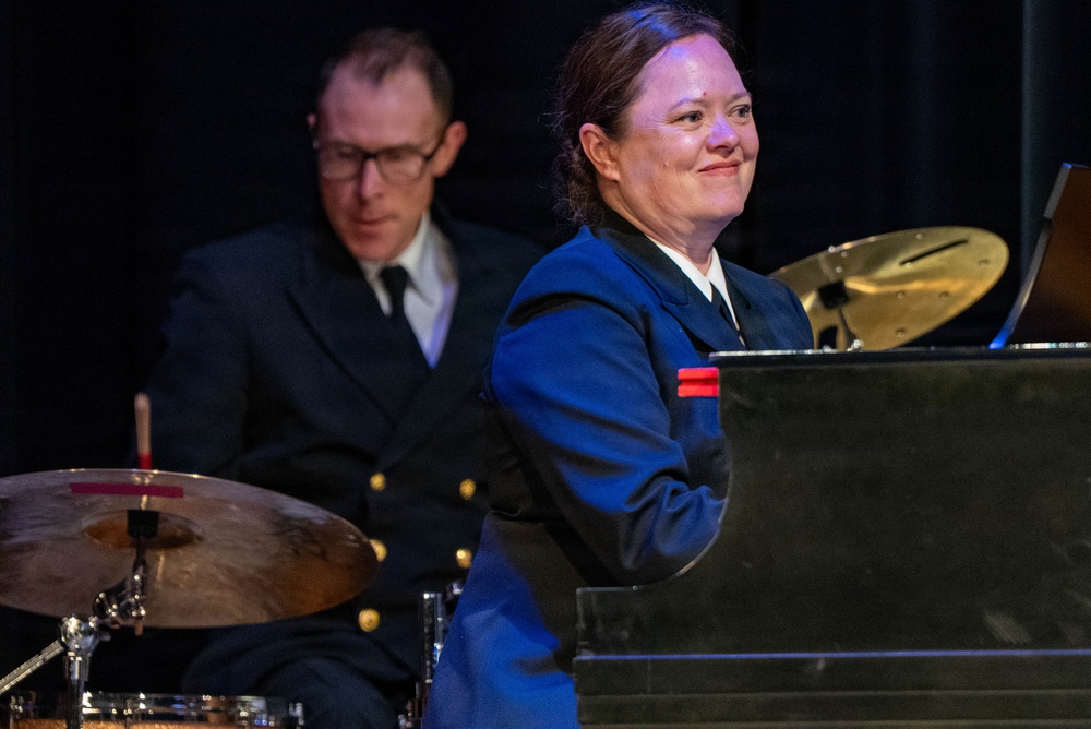 The US Navy Band Sea Chanters perform at the Fredonia Opera House