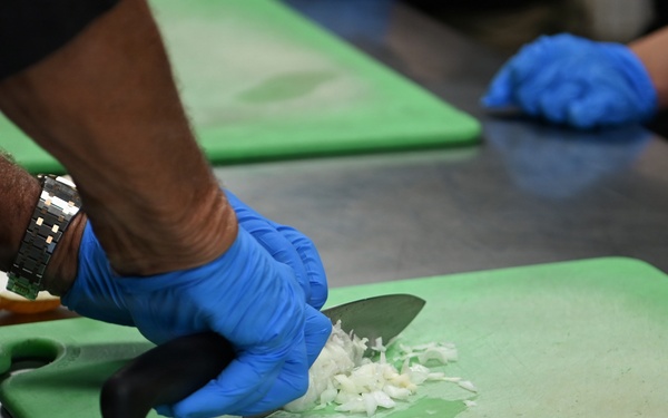 Food Network Master Chef Mark Cummings trains JBPHH Hale Aina DFAC