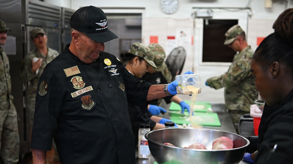 Food Network Master Chef Mark Cummings trains JBPHH Hale Aina DFAC
