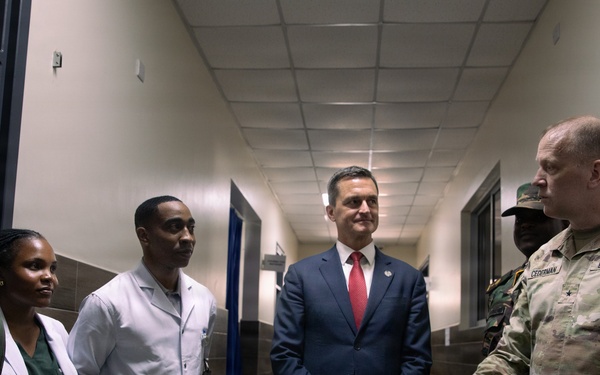 SETAF-AF Brig. Gen. Daniel Cederman visits Lugalo General Military Hospital during Justified Accord 26