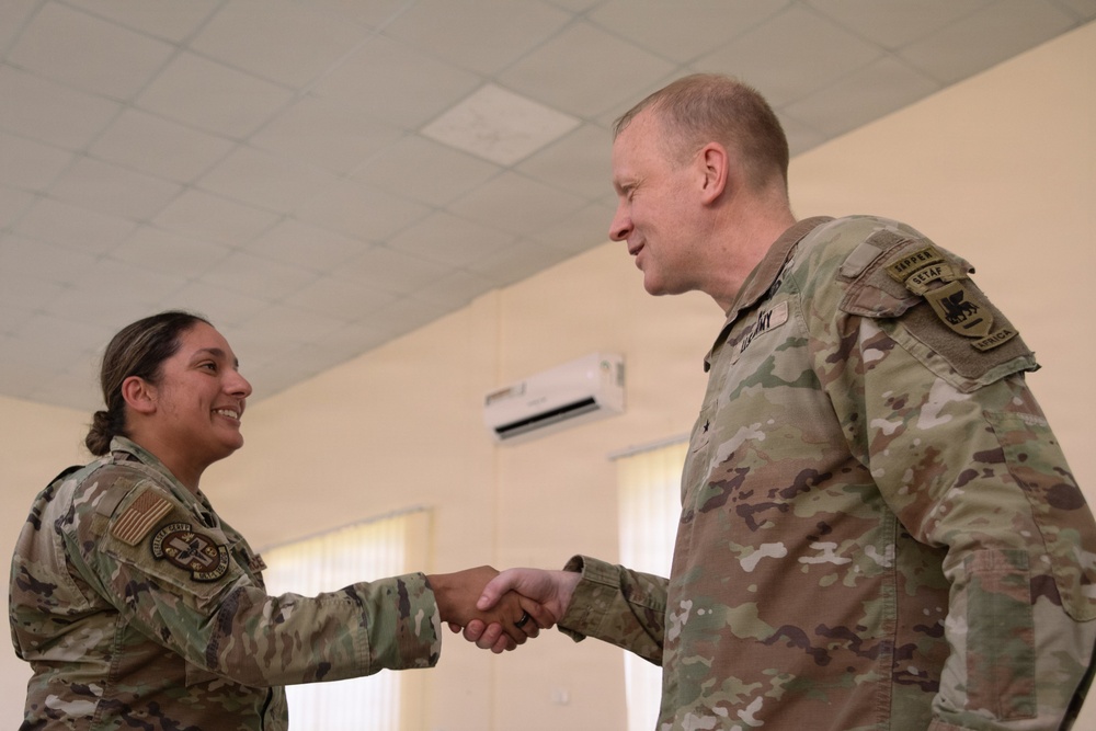 SETAF-AF Brig. Gen. Daniel Cederman visits Lugalo General Military Hospital during Justified Accord 26
