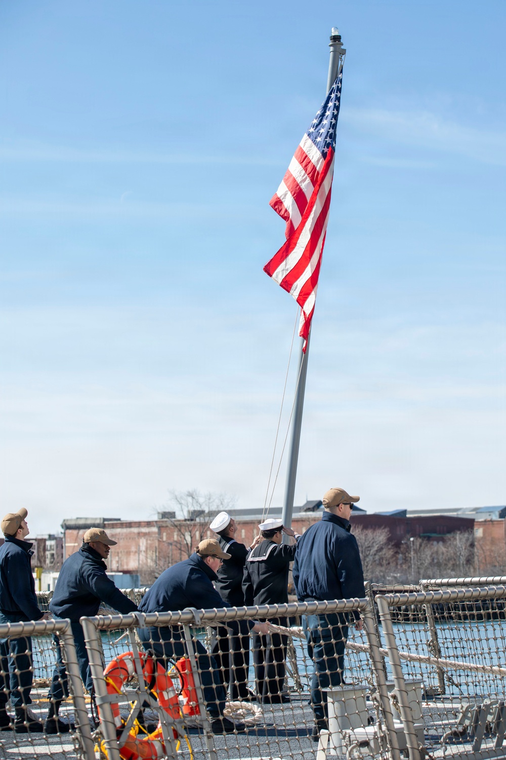 Pre-Commissioning Unit (PCU) Harvey C. Barnum Jr. (DDG 124) Arrives in Boston
