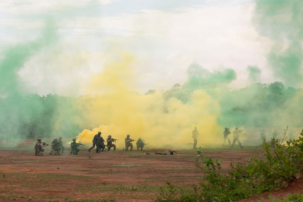 US, Tanzania soldiers conduct FTX demonstration during JA26 closing ceremony