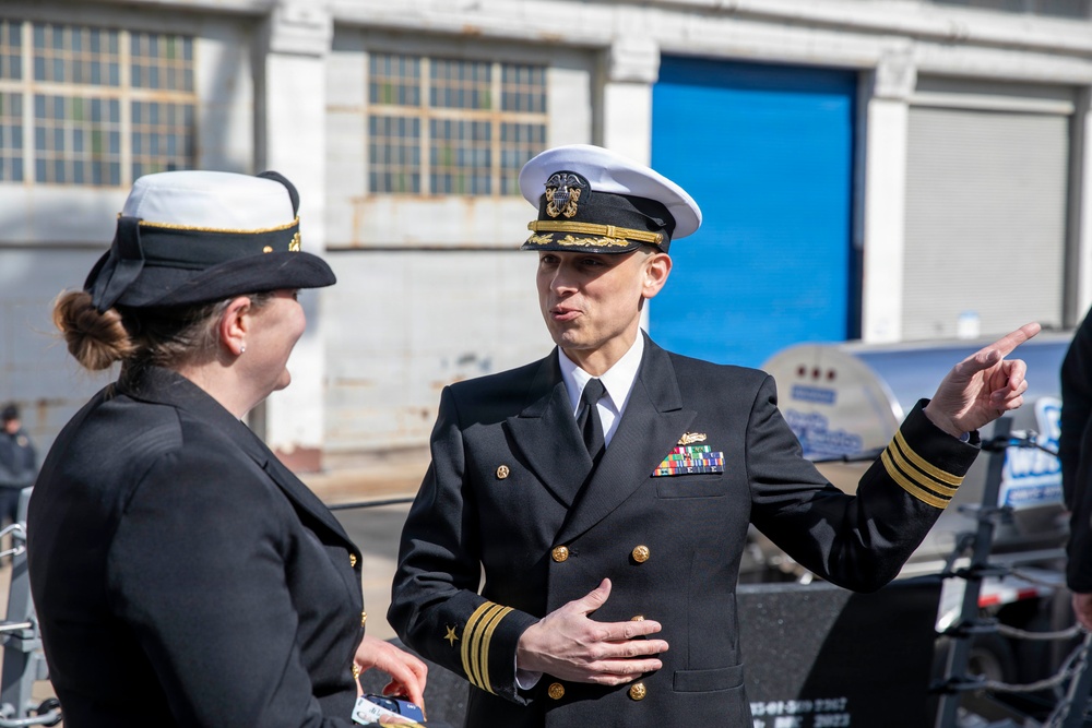 Pre-Commissioning Unit (PCU) Harvey C. Barnum Jr. (DDG 124) Arrives in Boston