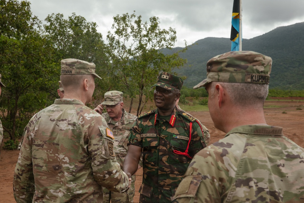 US, Tanzania senior military leaders visit Msata Military Training Base during JA26