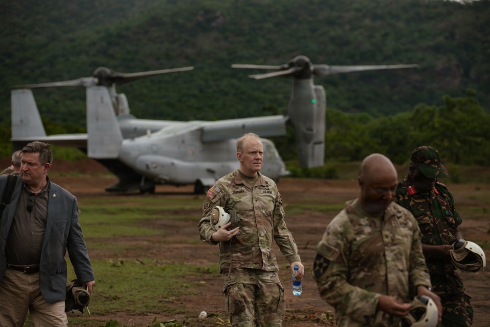 US, Tanzania senior military leaders visit Msata Military Training Base during JA26