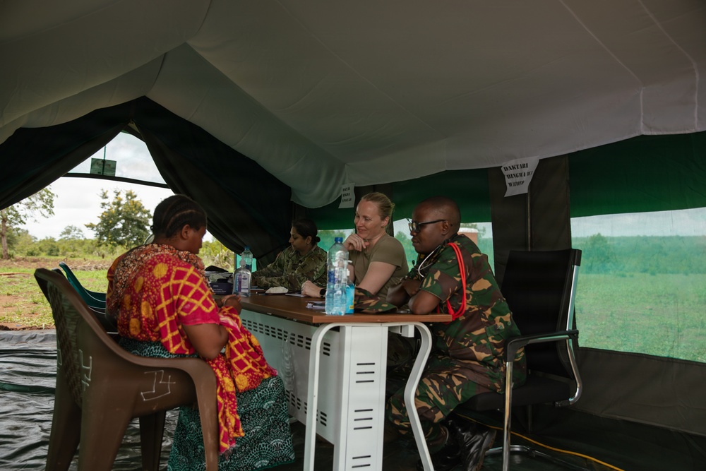 US, Tanzania military medical professionals conduct a medical outreach during JA26