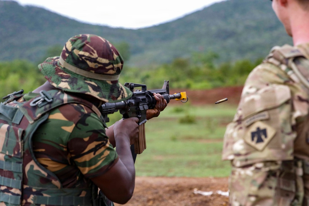 US train TPDF members on react to ambush techniques during JA26