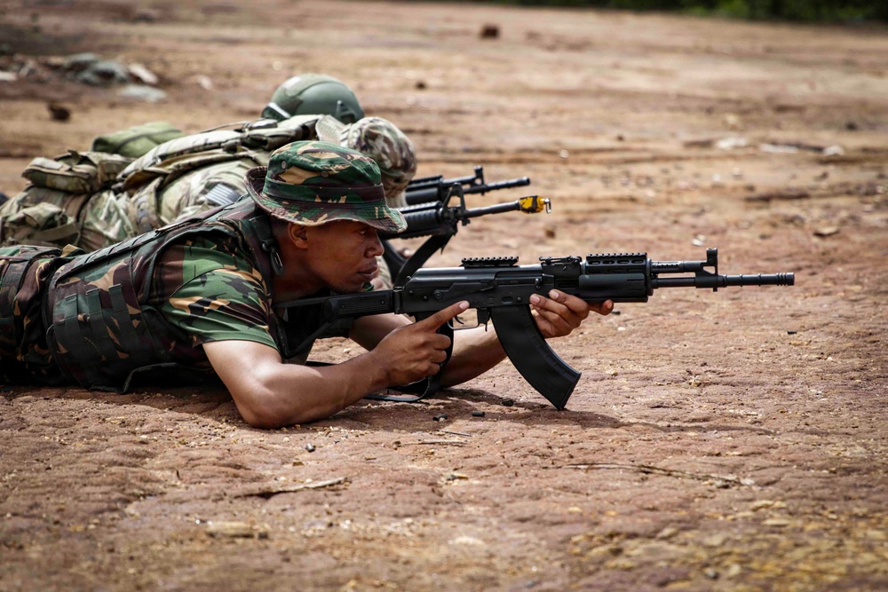 US train TPDF members on react to ambush techniques during JA26