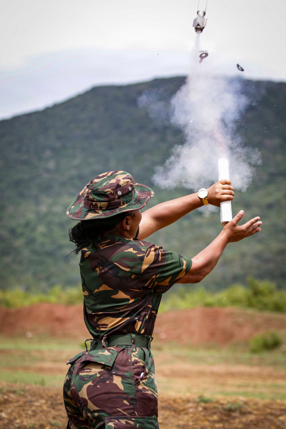 US train TPDF members on react to ambush techniques during JA26