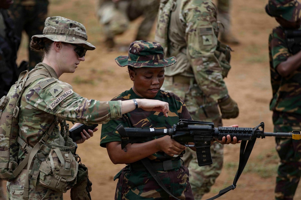 US train TPDF members on react to ambush techniques during JA26