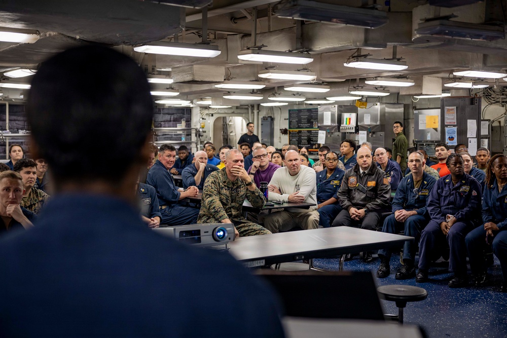 USS Iwo Jima Holds Battle of Iwo Jima 81st Anniversary Remembrance Ceremony