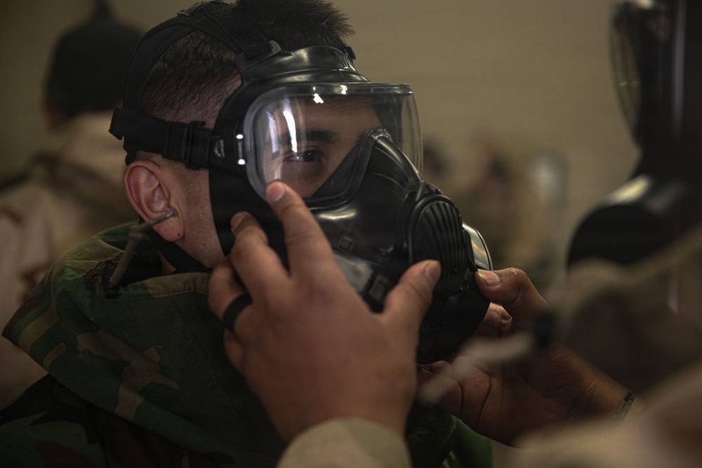 The 7th Marine Regiment participates in CBRN training