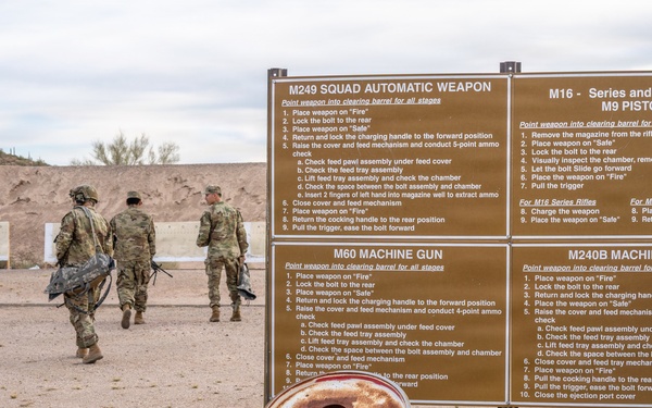 Arizona Guardsmen Qualify with Machine Guns